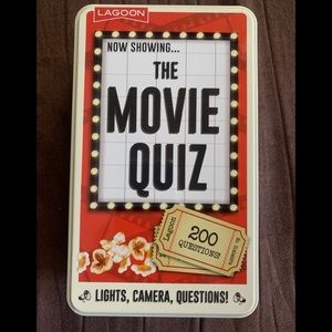 MOVIE QUIZ Trivia Game 200 Questions w/ Sand Timer